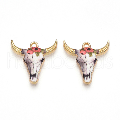 Zinc Alloy Enamel Pendants ENAM-CJC0004-26D-1