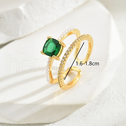 Vintage Luxury Fashion Gemstone Ring Women's Jewelry Party Wedding Gift Banquet. IA6817-7-1