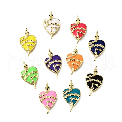 Brass Micro Pave Cubic Zirconia Pendants KK-S523-15G-1