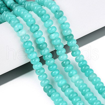 Dyed Natural White Jade Beads Strands X-G-T139-59A-10-1