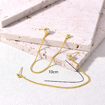 Minimalist Style S925 Sterling Silver Stud Earrings NX5804-1