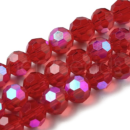 Electroplate Transparent Glass Beads Strands X-EGLA-A035-T10mm-L01-1