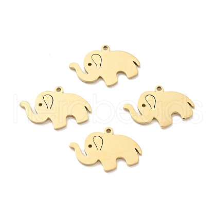 Ion Plating(IP) 304 Stainless Steel Glaze Manual Polishing Charms STAS-G030-06G-1