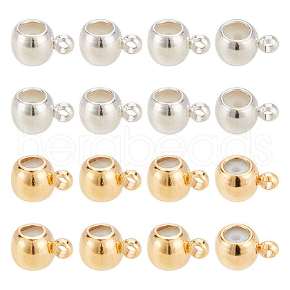 ARRICRAFT 40Pcs 2 Colors Brass Tube Bails KK-AR0003-89-1