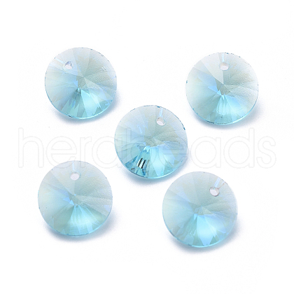 Glass Rhinestone Charms RGLA-L017-D-202MO-1