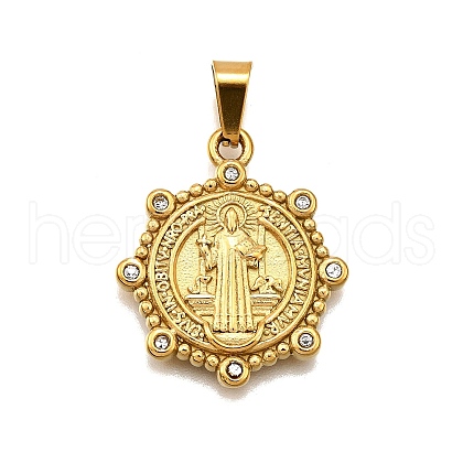 304 Stainless Steel Pendants STAS-B086-09E-G-1