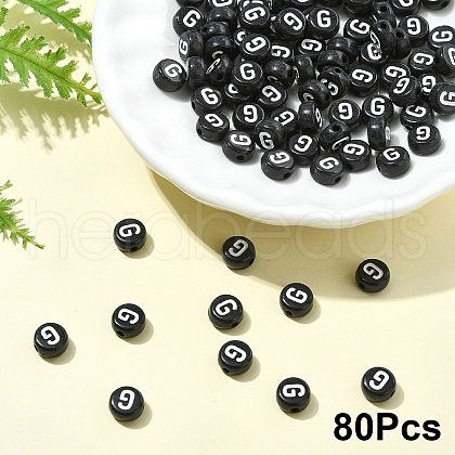 Opaque Acrylic Horizontal Hole Beads SACR-YW0001-70G-1