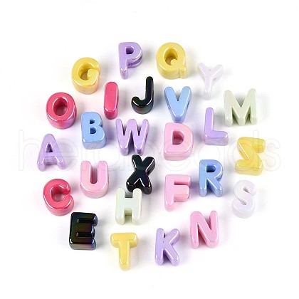 UV Plating Opaque Acrylic Beads SACR-N019-02-1