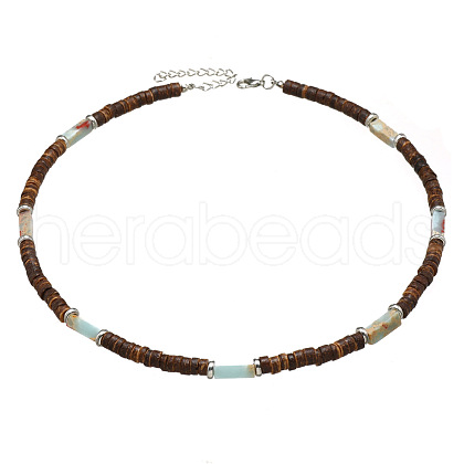 Surfer Style Coconut Shell Necklace for Hipster Couples Jewelry. LY8215-4-1
