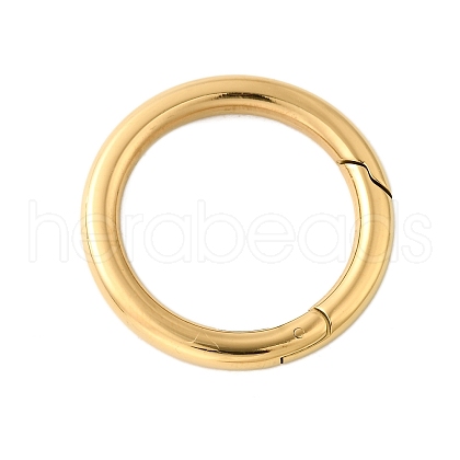 304 Stainless Steel Spring Gate Rings STAS-V012-03G-1