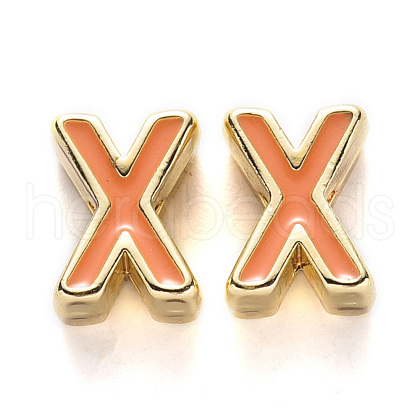 Rack Plating Alloy Enamel Beads ENAM-S122-033X-NR-1
