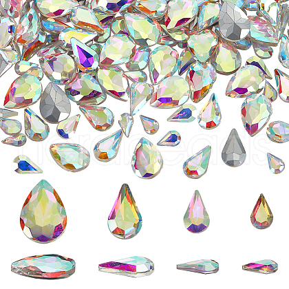 Glass Rhinestine Cabochons RGLA-FG0001-27-1