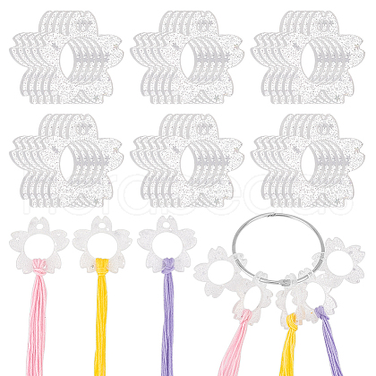 Olycraft 20Pcs Acrylic Floss Bobbin TOOL-OC0001-92D-1