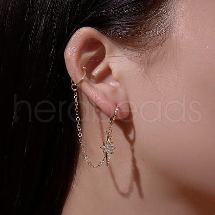 Brass Cuff Earrings WG0A1C6-01-1