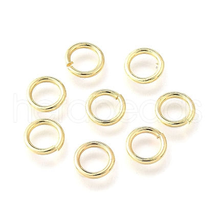 Brass Open Jump Rings KK-V007-004G-04-1