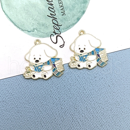 Alloy Enamel Pendants PW-WG65224-01-1
