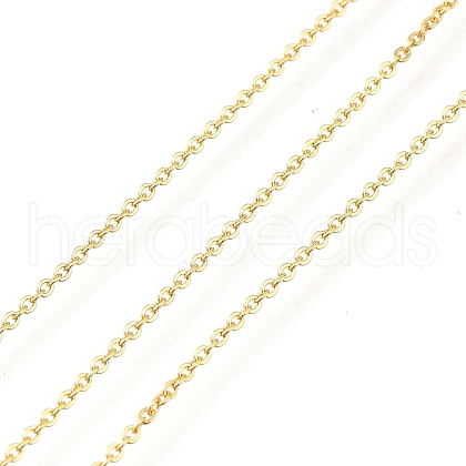 Rack Plating Brass Cable Chains CHC-M001-02G-01-1