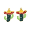 Cinco De Mayo Theme Alloy Enamel Pendants ENAM-V001-05F-G-1