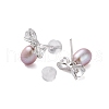 925 Sterling Silver Studs Earring EJEW-H002-09P-2