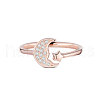 TINYSAND 925 Sterling Silver Cuff Rings TS-R413-RG-2