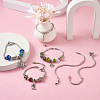 Yilisi 9Pcs 3 Style Brass European Style Bracelets Making AJEW-YS0001-01-8