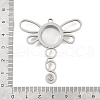 304 Stainless Stee Locket Big Pendants STAS-S132-13P-02-3