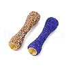 Rhinestone Clay Pave Brass Beads KK-P305-10G-2