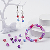 10 Style Spray Painted & Drawbench Transparent & Baking Painted Glass Beads GLAA-YW0001-26A-6