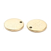 Ion Plating(IP) 304 Stainless Steel Charms STAS-P280-09G-2