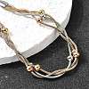 304 Stainless Steel Satellite Chains Bracelets BJEW-Z106-02A-2