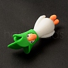 Opaque Resin Cute Duck Big Pendants RESI-D065-B04-3