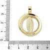 Brass Micro Pave Cubic Zirconia Pendants KK-Q068-40A-G-3