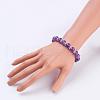 Natural Amethyst Stretch Bracelets BJEW-JB03210-05-4