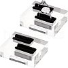 Transparent Acrylic Jewelry Display Stand Ring Showcase Display Holder RDIS-WH0010-02-1
