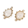 Natural Moonstone Faceted Connector Charms G-K347-07G-03-2