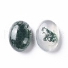Natural Moss Agate Cabochons G-F697-E02-2