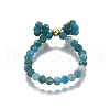 Natural Apatite Finger Rings RJEW-TA00204-02-4