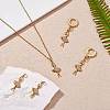 5Pcs Rack Plating Brass Micro Pave Cubic Zirconia Pendants KK-SZ0005-95-5