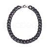 CCB Plastic& Acrylic Curb Chain Necklace & Dangle Stud Earrings SJEW-JS01233-01-4