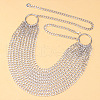 Alloy Curb Chain Multilayer Waist Chains for Women FS-WG2C43C-02-3