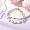 Natural Green Aventurine and Citrine Beaded Bracelets for Women BJEW-JB11932-01-1