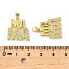 Brass Micro Pave Cubic Zirconia Pendants KK-M324-02I-G-3