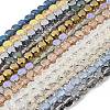 Electroplate Glass Beads Strands EGLA-L045-G-1
