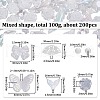 SUNNYCLUE 100G Plastic Pendants & Beads & Decoden Cabochons OHAR-SC0002-99D-2