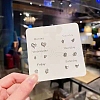 6 Pairs Anti-Tarnish Exquisite 925 Sterling Silver Stud Earrings Sets for Girls Women WG93702-12-1