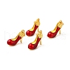 Rack Plating Alloy Enamel Pendants with Jump Ring ENAM-M048-32MG-E-4