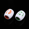 Opaque Acrylic Beads OACR-ZX006-25-2