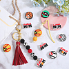 SUNNYCLUE 18Pcs 9 Styles PVC Plastic Beads FIND-SC0011-81-4