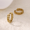304 Stainless Steel Hoop Earrings EJEW-B142-01G-2