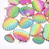 Spray Paint & Electroplate Sea Shell Pendants X-SSHEL-S262-07C-1